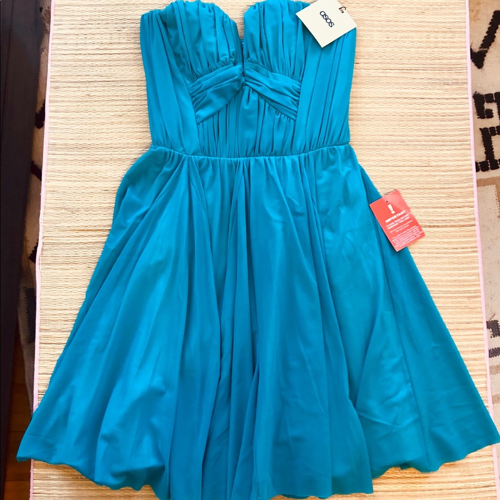 NWT ASOS Strapless Party Dress
